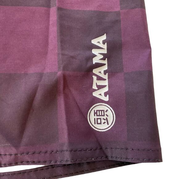 NWOT Atama Shorts Boardshorts Men’s 34-35 Purple Checkered MMA Jiu Jitsu Brazil - Picture 6 of 12